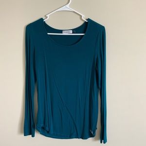 Teal Calvin Klein long sleeve top — SUPER SOFT
